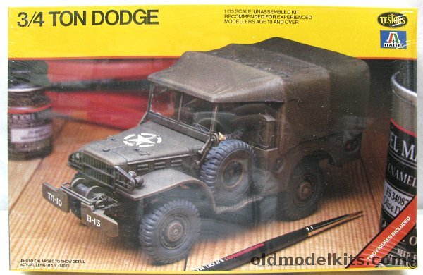 Testors 1/35 Dodge WC 3/4 Ton Truck, 775 plastic model kit